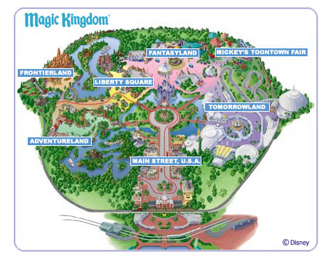 map of magic kingdom orlando. MAGIC KINGDOM – ORLANDO
